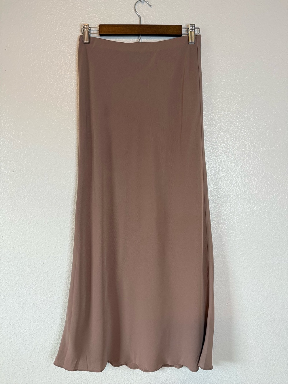 Abercrombie & Fitch Brown Satin Maxi Slip Skirt XS